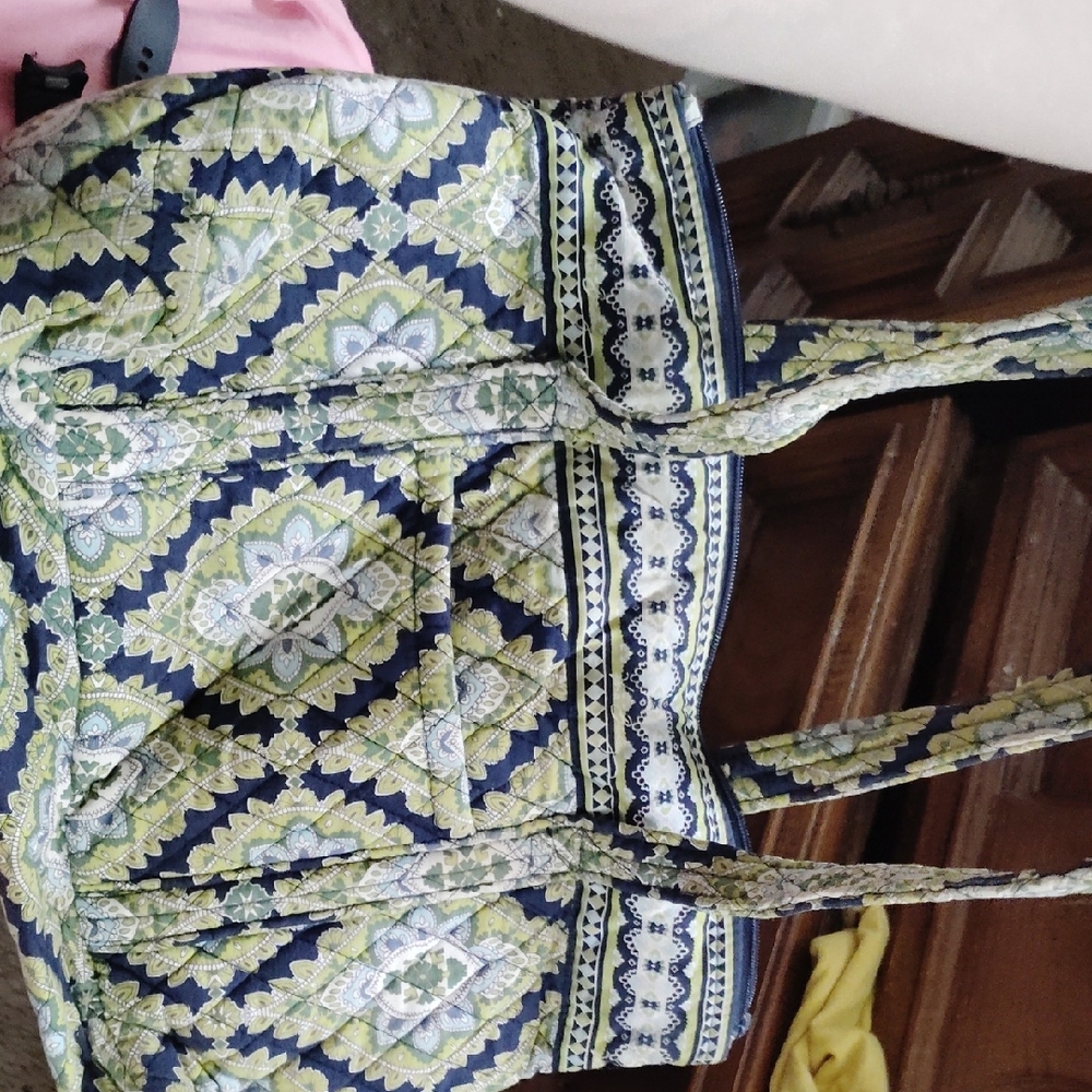Vera Bradley Green and Blue Patterned Tote